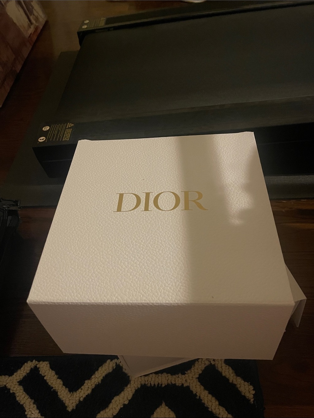 Dior White Box with Gold Logo